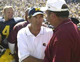Lloyd Carr and Mike DeBord