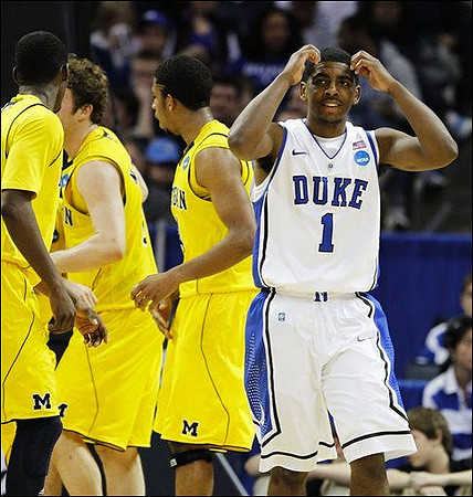 Tim Hardaway Jr. (10), Zack Novak (0), and Darius Morris (4)