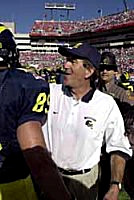 Deitan Dubuc (89) and Lloyd Carr