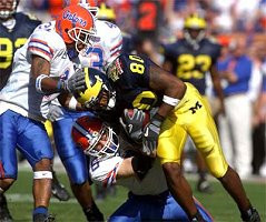 Braylon Edwards (80), Bennie Joppru (83) and Chris Perry (23)
