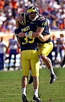 Adam Finley (39) and John Navarre (16)