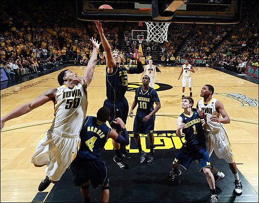 Darius Morris (4), Jordan Morgan (52), Tim Hardaway Jr. (10), and Stu Douglass (1)