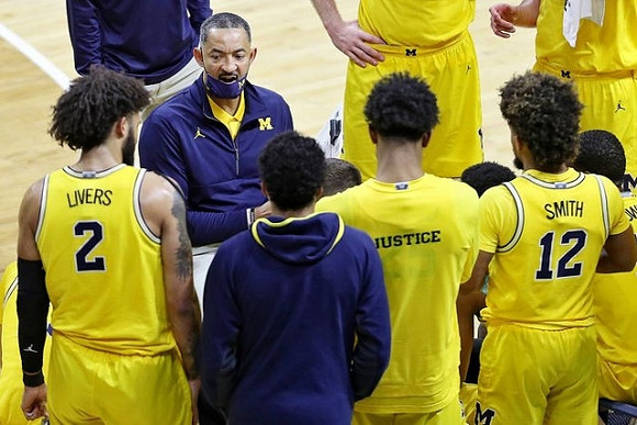 Juwan Howard, Isaiah Livers (2), Eli Brooks (55), Jace Howard (25), and Isaiah Livers (2)