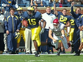 Steve Breaston (15) and Ross Kesler (22)