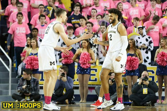 Franz Wagner (21) and Isaiah Livers (2)