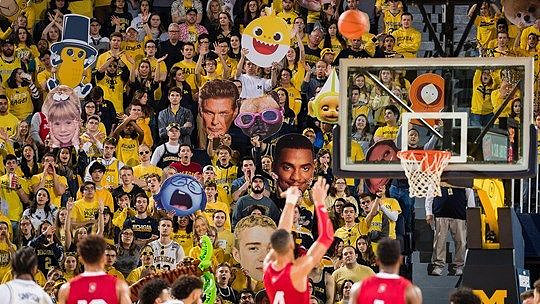 Zavier Simpson (3) and Isaiah Livers (2)