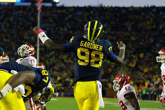 Devin Funchess (87) and Devin Gardner (98)