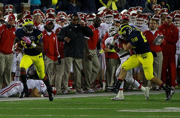 Devin Funchess (87) and Jake Butt (88)