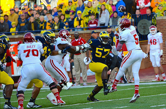 Willie Henry (69), Chris Wormley (43), and Frank Clark (57)