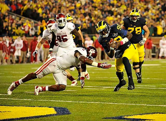 Michael Schofield (75), Devin Gardner (98), and Erik Magnuson (78)