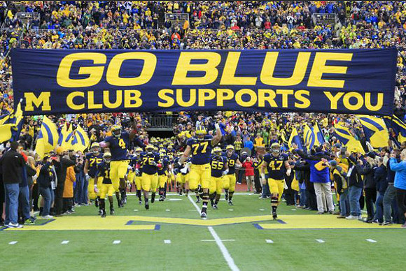 Michael Schofield (75), Cameron Gordon (4), Quinton Washington (76), Taylor Lewan (77), Jibreel Black (55), and Jake Ryan (47)