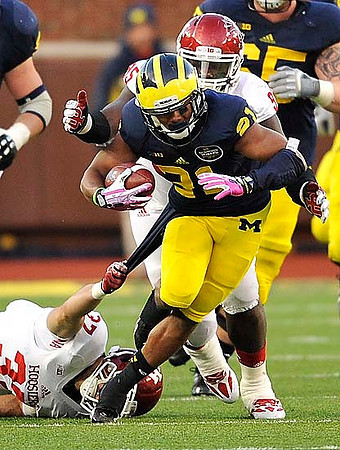 Jeremy Gallon (21) and Kyle Bosch (65)