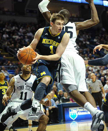 Trey Burke (3) and Stu Douglass (1)