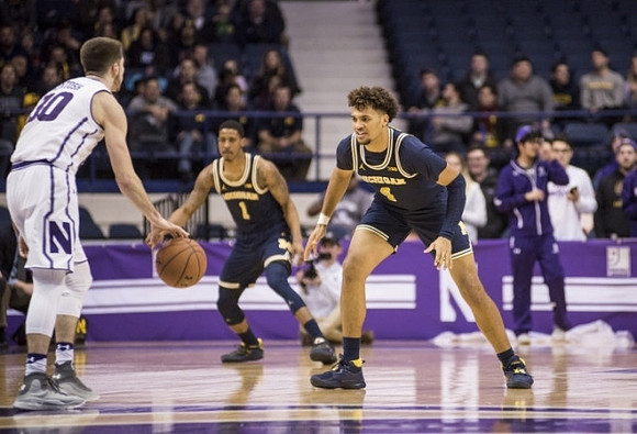 Charles Matthews (1) and Isaiah Livers (4)