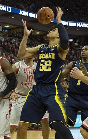 Jordan Morgan (52) and Glenn Robinson III (1)