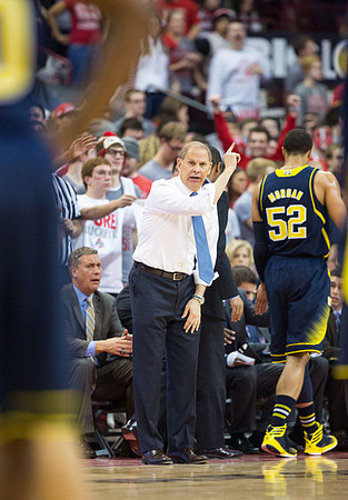 Jeff Meyer, John Beilein, and Jordan Morgan (52)