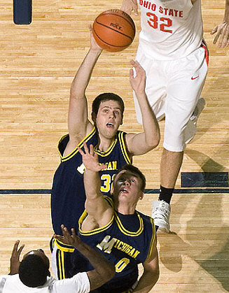 Zack Gibson (32) and Zack Novak (0)