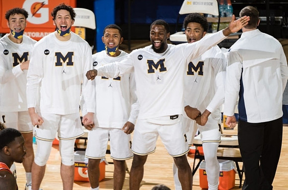 Brandon Wade (4), Brandon Johns Jr. (23), Rico Ozuna-Harrison (14), Chaundee Brown Jr. (15), and Jace Howard (25)