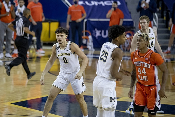 Adrien Nunez (0), Jace Howard (25), and Jaron Faulds (44)