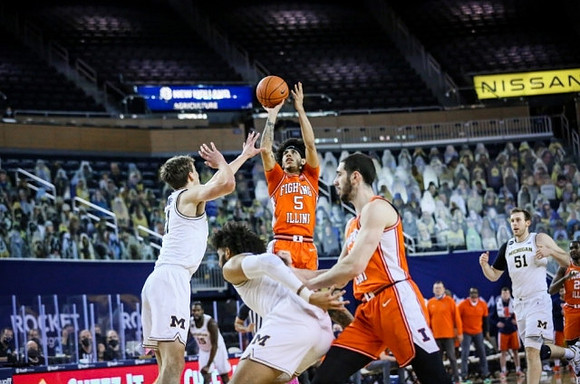 Franz Wagner (21), Isaiah Livers (2), and Austin Davis (51)