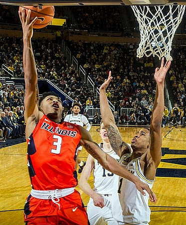 Moritz Wagner (13), Charles Matthews (1), and Isaiah Livers (4)