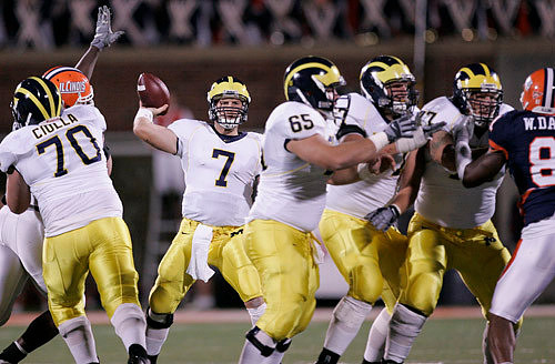 Chad Henne, Jeremy Ciulla, Justin Boren, Adam Kraus, and Jake Long