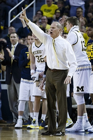 Ricky Doyle (32), John Beilein, and Moritz Wagner (13)
