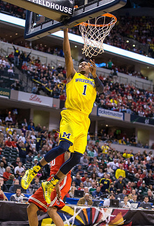 Glenn Robinson III (1) and Jordan Morgan (52)