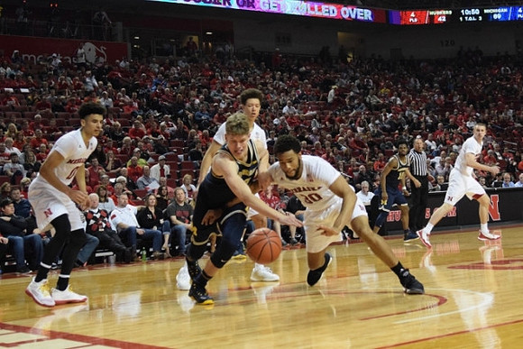 Moritz Wagner (13) and Derrick Walton Jr. (10)