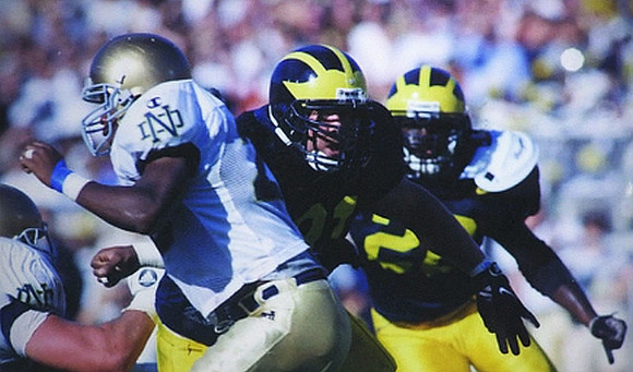 Glen Steele (81) and Marcus Ray (29)