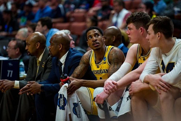 Saddi Washington, Deandre Haynes, Charles Matthews (1), Jon Teske (15), and Colin Castleton (11)
