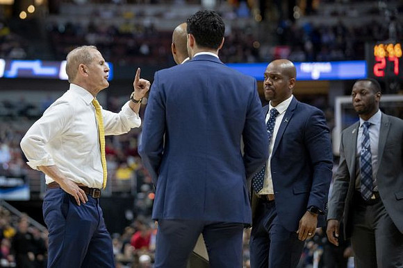 John Beilein, Saddi Washington, and Deandre Haynes