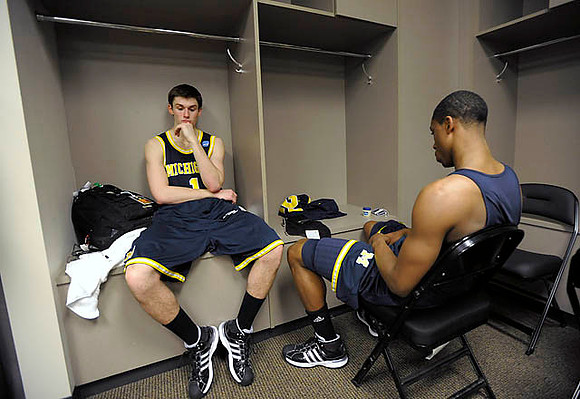 Stu Douglass (1) and Jevohn Shepherd (22)