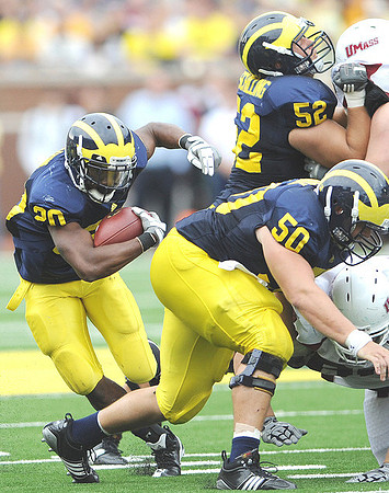 Michael Shaw (20), David Molk (50), and Stephen Schilling (52)