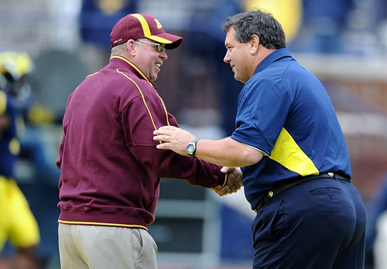 Jerry Kill and Brady Hoke