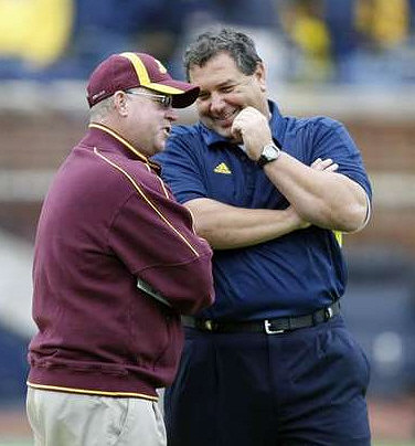Jerry Kill and Brady Hoke