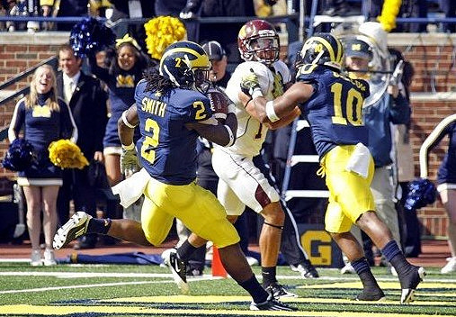 Vincent Smith (2) and Jeremy Gallon (10)