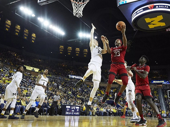 Zavier Simpson (3), Charles Matthews (1), Duncan Robinson (22), and Moritz Wagner (13)