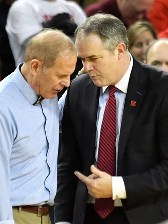 John Beilein and Rutgers Head Coach Steve Pikiell
