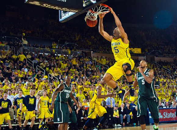 Jon Horford (15) and Glenn Robinson III (1)
