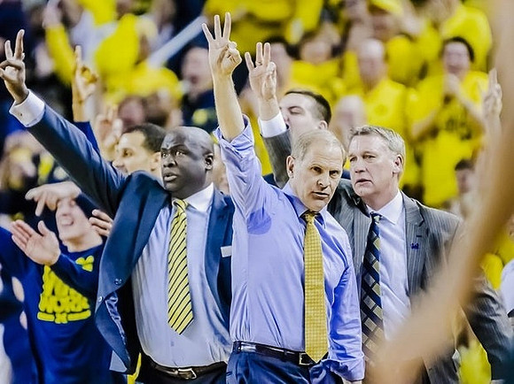 Bacari Alexander, John Beilein, and Jeff Meyer