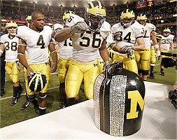 Garrett Rivas, Darnell Hood, LaMarr Woodley, Will Paul, Jake Long, Brian Thompson, and the Little Brown Jug