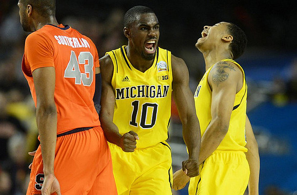 Tim Hardaway Jr. (10) and Trey Burke (3)