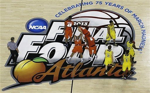 Spike Albrecht (2), Trey Burke (3), Glenn Robinson III (1), and Tim Hardaway Jr. (10)