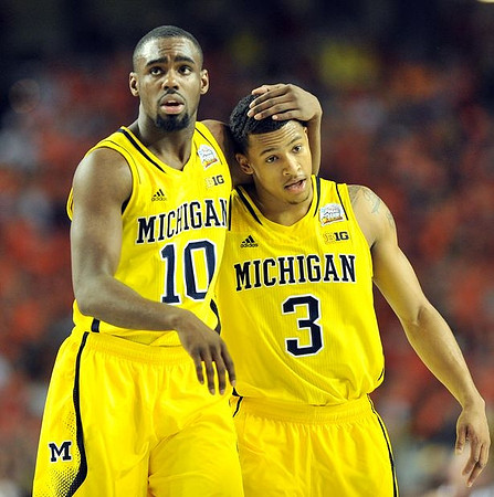 Tim Hardaway Jr. (10) and Trey Burke (3)