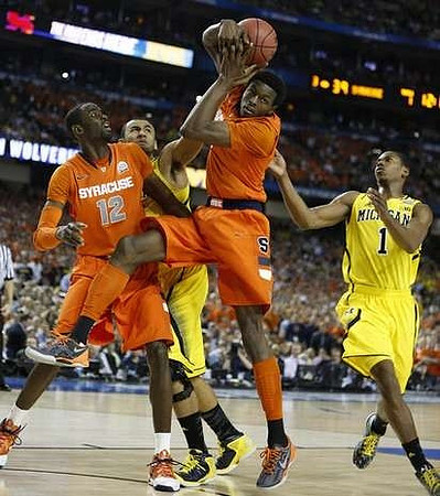 Jon Horford (15) and Glenn Robinson III (1)