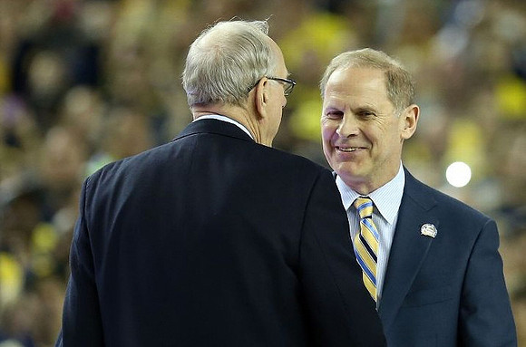 Syracuse Head Coach Jim Boeheim and John Beilein
