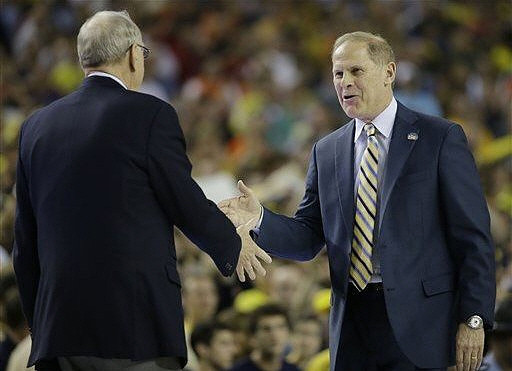 Syracuse Head Coach Jim Boeheim and John Beilein