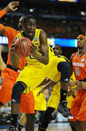 Caris LeVert (23) and Tim Hardaway Jr. (10)