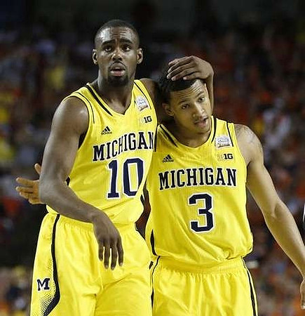 Tim Hardaway Jr. (10) and Trey Burke (3)